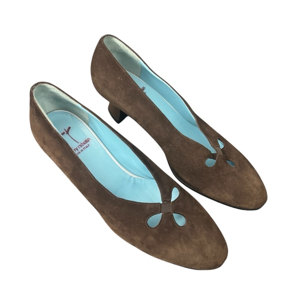 Thierry Rabotin The Rae 7388 Brown Suede Heel Size 40 or 10